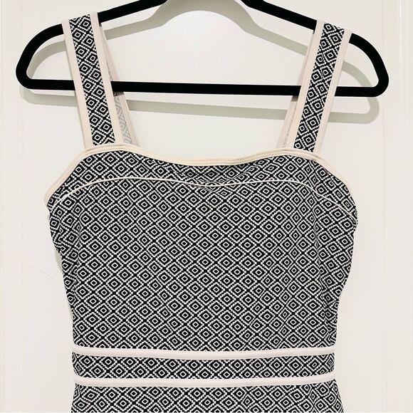 Shore Shapes Swimwear Women's One Piece Swimsuit Swimdress Geometric Print Sz 12 - Picture 2 of 9